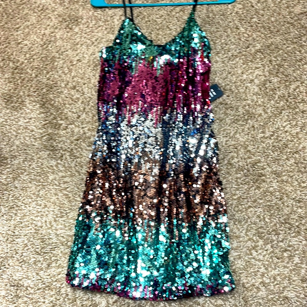 Sequin mini dress